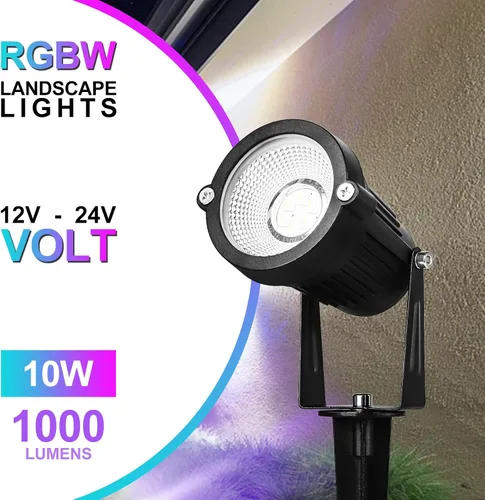Miniatura 2 de Foco de Navidad de Halloween para exteriores, 10 W RGBW LED iluminación de paisaje, luces de paisaje que cambian de color de bajo voltaje, 12 V ~ 24