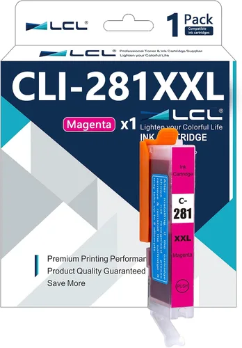 Miniatura 10 de LCL Cartucho de tinta azul fotográfico compatible CLI-281 de repuesto para Canon CLI-281XL CLI-281XXL 281 PB funciona con Canon PIXMA TS8120 TS8220