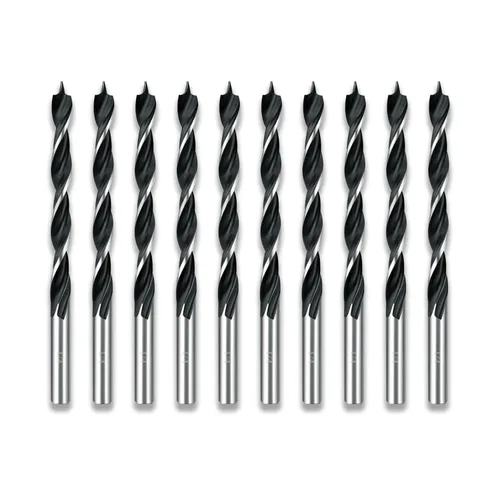 Miniatura 8 de Brocas helicoidales HSS M35 de 13/64 pulgadas, acero de alta velocidad, paquete de 10, adecuadas para aceros, hierro fundido, acero inoxidable