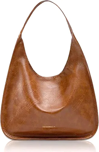 Miniatura 55 de NEWBELLA Bolso Hobo para mujer - Bolso de hombro y bandolera de cuero sintético, bolso de mano espacioso para el trabajo y uso diario