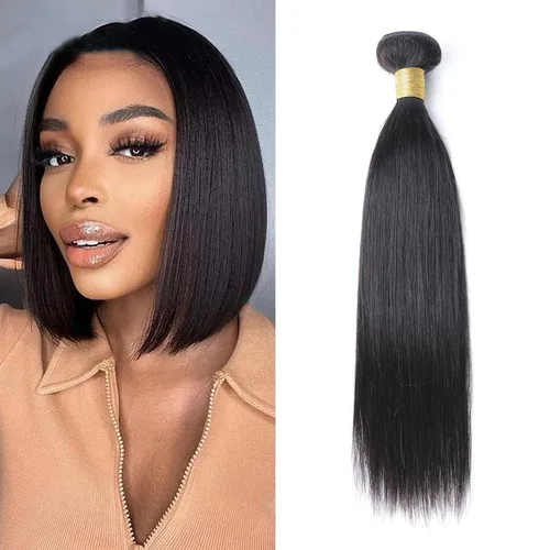 Miniatura 33 de Paquetes de cabello afro rizado y kinky, extensiones de cabello humano de 8 pulgadas, tejido rizado sin procesar, doble entretejido, virgen