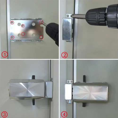 Miniatura 8 de Kit de cerradura de puerta inteligente electrónica, kit de cerradura de puerta para el hogar con 4 controles remotos, sistema de control de acceso
