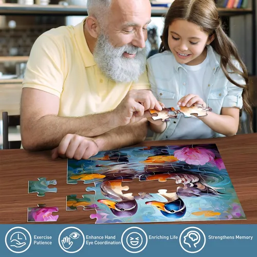 Miniatura 4 de Paquete de 6 rompecabezas grande de 36 piezas para personas mayores, rompecabezas de demencia, Alzheimer, productos y actividades para adultos