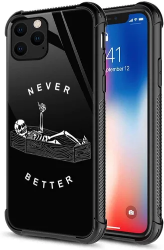 Miniatura 15 de ZHEGAILIAN Funda compatible con iPhone 12/12 Pro, funda de invasión de vaca alienígena OVNI, parte trasera de vidrio templado + funda protectora
