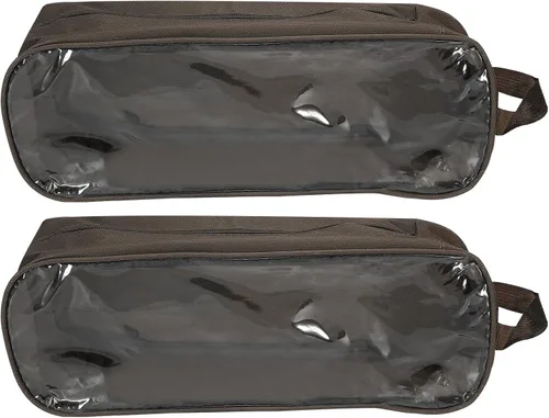 PATIKIL Bolsas de zapatos de golf, bolsa organizadora de zapatos deportivos portátil, bolsa transpirable con cremallera para zapatos deportivos,