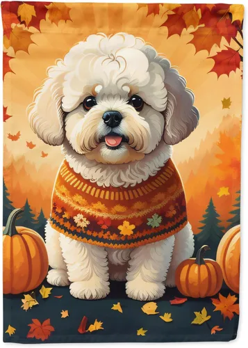 Miniatura 66 de Caroline's Treasures DAC1001GF Affenpinscher - Bandera decorativa para jardín de otoño, decoración para patio exterior, patio, parterres