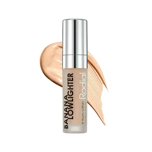 Rodial Banana Lowlighter 0.1 onzas líquidas, corrector de color líquido con matiz amarillo, corrector facial con acabado sedoso, no brillante,