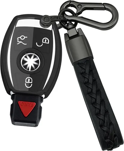 Kirsnda Funda para llavero Mercedes Benz, con llavero, TPU suave para proteger la carcasa de la llave del automóvil, ajuste C E S G-Class, ect