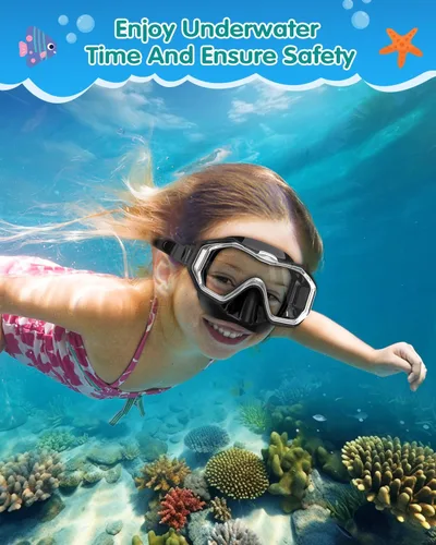 Miniatura 8 de WSTOO Kids Swim Goggles with Nose Cover to Prevent Water Inhaling, Anti-Fog Leak-Proof Swimming Mask for Boys Girls Age 5-12