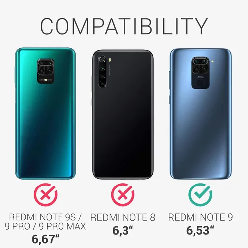 Miniatura 5 de kwmobile Funda compatible con Xiaomi Redmi Note 9 - Funda protectora delgada de TPU para teléfono - Acabado mate suave - Morado violeta