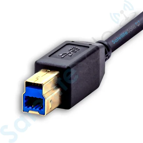 Miniatura 5 de SatelliteSale Universal USB tipo C a 3.0 tipo B macho a macho Cable 5Gbps Datos Negro Cable