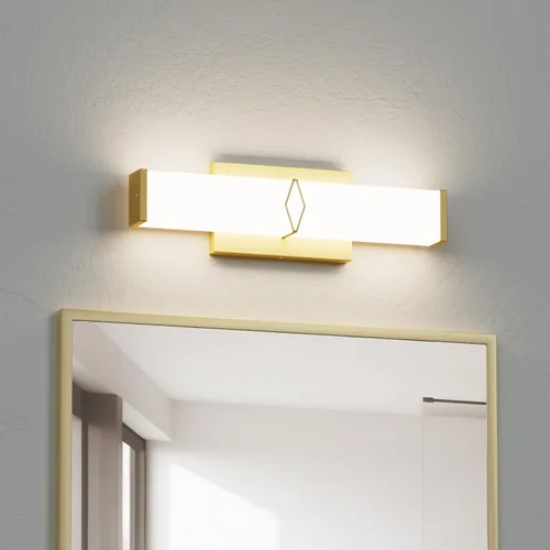 Miniatura 9 de Lámparas de baño sobre espejo, luces modernas de tocador de 16 pulgadas para baño, barra de luz LED regulable de 20 W, 2000 lm, accesorios de Negro
