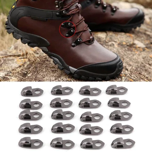 Miniatura 5 de Hilitand 20 unids/set de accesorios de encaje, ganchos para botas con remaches para escalada senderismo zapatos trabajo al aire libre botas