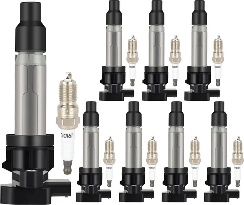 Miniatura 4 de Bobinas de bobina de encendido y bujías de iridio UF564 para Cadillac para Buick Deville SRX STS XLR Lucerne 4.6L