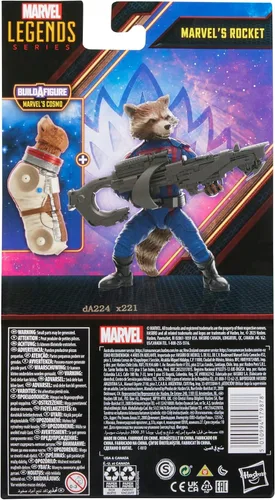 Miniatura 3 de Marvel Legends Series Marvel's Rocket, Guardians of The Galaxy Vol. 3 - Figuras de acción coleccionables de 6 pulgadas, juguetes para edades de 4