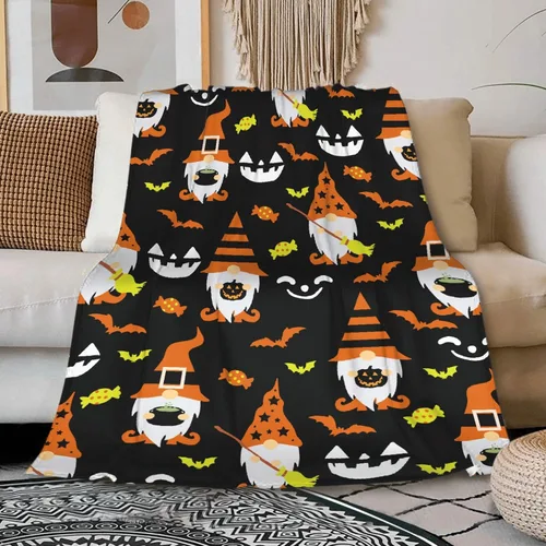 Miniatura 26 de Manta de gnomos navideños para adultos, mujeres, manta de franela suave y cálida para sofá, cama de viaje, 30 x 40 pulgadas para mascotas