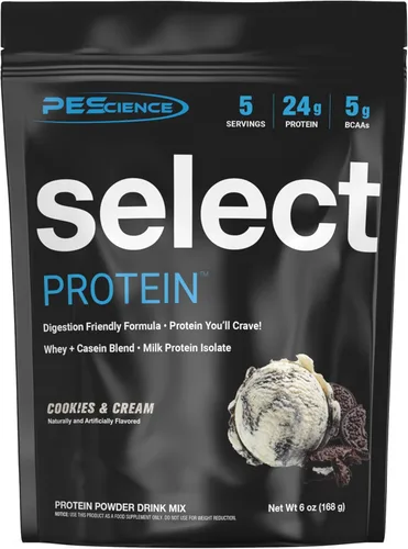 Miniatura 33 de PEScience Select Protein Powder, mezcla de suero y caseína, proteína limpia en polvo para mujeres y hombres, baja en calorías, baja