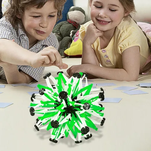 Miniatura 6 de Bola extensible que brilla en la oscuridad, colorida bola mágica expansible para niños Shakven