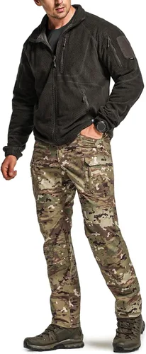 Miniatura 246 de CQR – Pantalones tácticos elásticos tipo cargo para hombre, resistentes al agua, de tela ripstop (antidesgarros), ligeros, ideales para uso diario