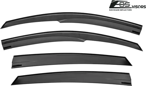 Miniatura 6 de Extreme Online Store Repuesto para Honda Accord 2018-2022 Viseras EOS JDM Mugen Estilo Humo Tintado Ventilaciones Laterales Protección de Lluvia