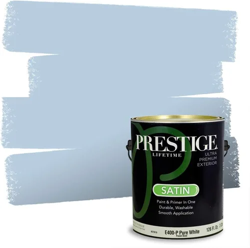 Miniatura 27 de Prestige Paints. - Base y pintura para exteriores en un solo galón, 1 galón. plano, comparable con Sherwin Williams Topsail. SW6799-PCM