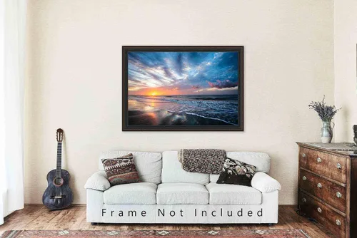 Miniatura 5 de Impresión fotográfica costera (no enmarcada) Imagen del amanecer escénico sobre la playa en Hilton Head Island Carolina del Sur, arte de pared