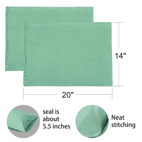 Miniatura 6 de FLXXIE Paquete de 2 fundas de almohada de microfibra para niños pequeños, 14 x 20 pulgadas, se adaptan a almohadas de bebé de 12 x 16, 13 x 18 o 14