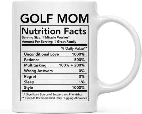 Miniatura 27 de Andaz Press Divertida taza de té de café de cerámica de 11 onzas, regalo de agradecimiento, datos nutricionales del ejército, paquete de 1, ideas