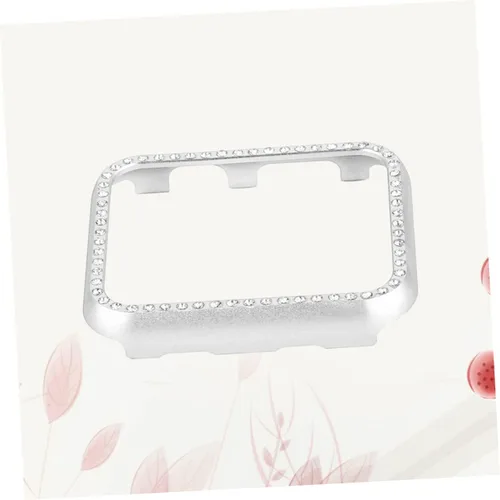 Miniatura 6 de Aleación de aluminio brillante Rhinestone Smartwatch Funda protectora parachoques para serie Sport Edition Plata