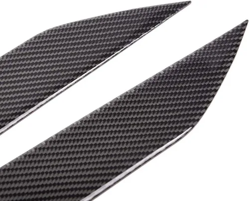 Miniatura 7 de Repuesto para Nissan 350Z Z33 Fairlady Z Coupe 2003-2009 Negro Fibra de Carbono Faro Párpados Cejas Cubiertas Izquierdo + Derecho (Paquete de 2)