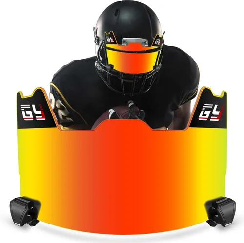 Miniatura 10 de GY FV007 - Visera de fútbol tintada, visera para casco de fútbol para adultos y jóvenes