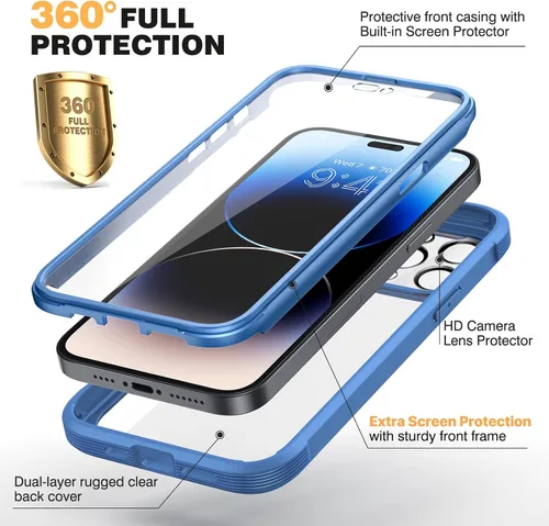 Miniatura 2 de DIACLARA - Funda transparente compatible con iPhone XR 6.1 pulgadas 2018
