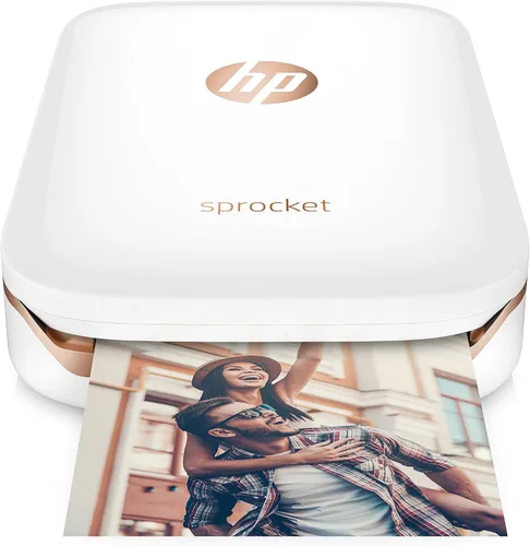 Miniatura 23 de Impresora de fotografías portátil HP Sprocket (negra), con papel fotográfico adhesivo Zink, Negro