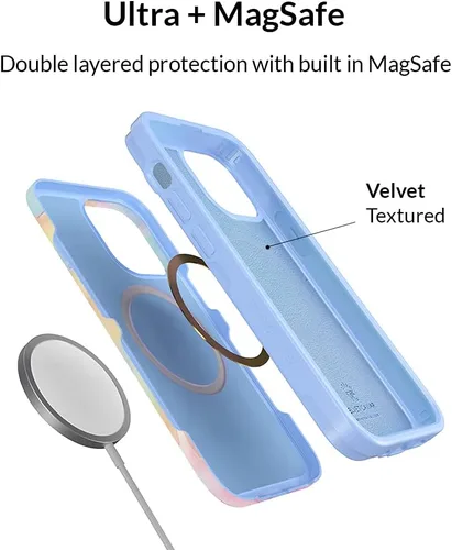 Miniatura 5 de VELVET CAVIAR para iPhone 13 Pro - Funda compatible con MagSafe - Probada para caídas de 10 pies - Estampado de tie dye en tonos pastel Pastel Tie