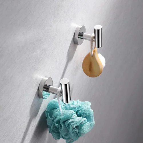 Miniatura 9 de Miyili BS01C4B - Juego de 4 piezas de accesorios de baño de acero inoxidable pulido montado en la pared, incluye toallero de 24 pulgadas, soporte