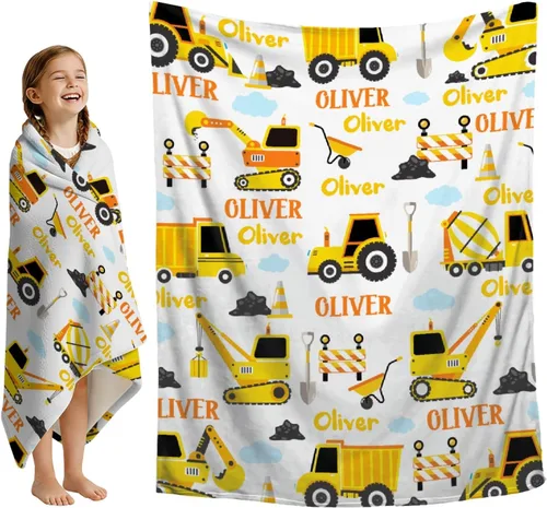 Miniatura 14 de Mantas con nombre personalizado, manta de transporte personalizada, manta de automóvil ultrasuave para niños y niñas, regalo de 40 x 50 pulgadas
