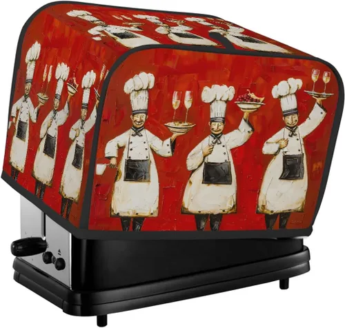 Miniatura 49 de Funda para tostadora de animales de gallo, 2 rebanadas, protección contra el polvo y las huellas dactilares, fundas para pan, fundas lavables