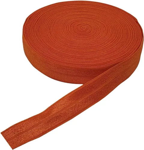 Miniatura 6 de Cinta elástica plegable de 10 yardas, cinta elástica trenzada para cintas para el cabello, disponible en varios colores (gris, 5/8 pulgadas)
