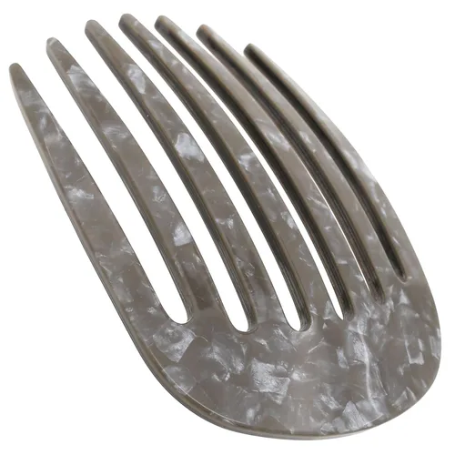 Miniatura 17 de Camila Paris CP3407 - Peine lateral francés pequeño redondeado, gris, hecho a mano, pinzas de pelo de sujeción fuerte para mujer, moño Chignon