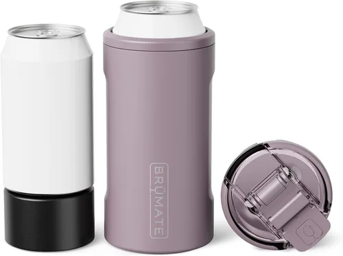 Miniatura 16 de BrüMate Hopsulator Trio - Enfriador de latas aislado 3 en 1 para latas de 12 o 16 onzas + vaso 100 % a prueba de fugas con tapa, aislado