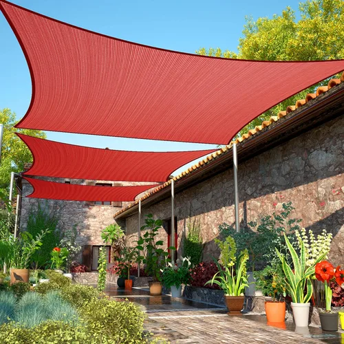 ShadeMart Toldo rectangular tipo vela de 8 x 10 pies, pantalla SMSL, permeable al agua y al aire y resistente a los rayos UV, resistente, para patio
