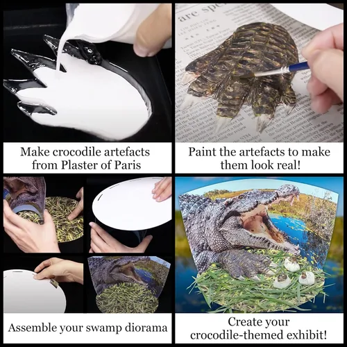 Miniatura 5 de WILD AMBIRONMENTAL SCIENCE Extreme Crocodiles of the World - Para mayores de 6 años - Crea y personaliza modelos y dioramas - Estudia los animales