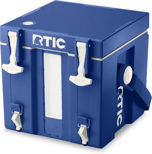 RTIC Enfriador de agua Halftime contenedor portátil de 3 galones, dispensador de bebidas, apilable con 2 grifos, sin botella, sin BPA, para Cobalto