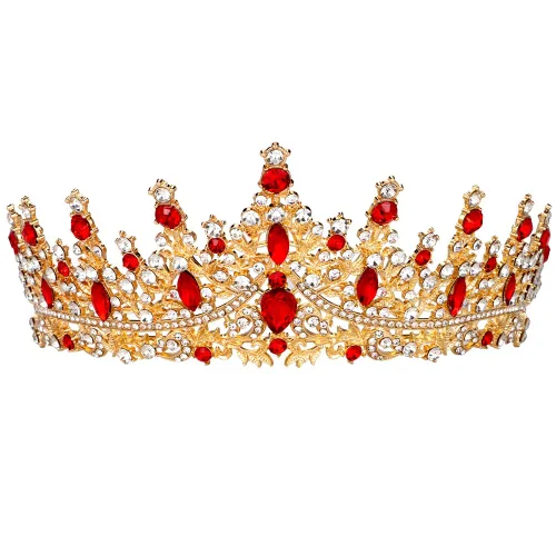 Miniatura 9 de Tiara y corona para mujer, tiaras negras para niñas con peine, corona de princesa, diadema de reina para novia, boda, Halloween, cosplay