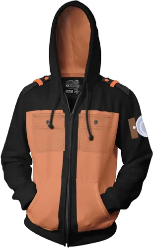 Miniatura 2 de Ripple Junction Naruto Shippuden - Sudadera con capucha para hombre, estilo militar