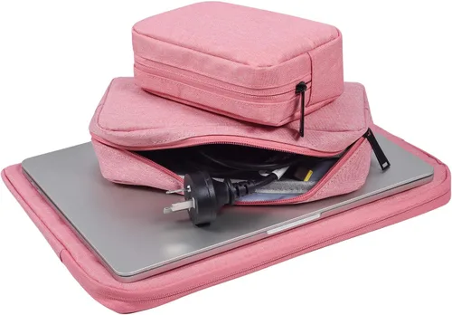 Miniatura 6 de dealcase Organizador universal de accesorios electrónicos de lona impermeable para banco de energía, cables de carga, cargadores, mouse, cable USB