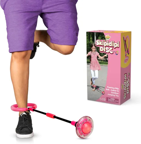 Miniatura 8 de IPIDIPI TOYS - Pelota de salto retro intermitente rosa, juguete de tobillo, cuerda para saltar, mejora la coordinación, haz ejercicio de la manera