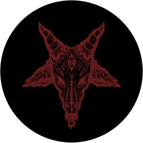 Miniatura 3 de Baphomet - Criatura humanoide cabra que representa el mal y el bien PopSockets adhesivo PopGrip