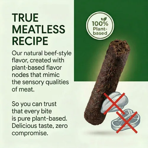 Miniatura 2 de Golosinas hipoalergénicas saludables para perros: aperitivos vegetarianos a base de plantas para perros con algas marinas, batata, chía, linaza