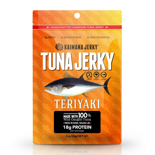 Miniatura 10 de Kaimana Ahi Atún Jerky, chile hawaiano, 2 onzas, capturado en la naturaleza, alto en Omega 3, totalmente natural, fabricado en los Estados Unidos